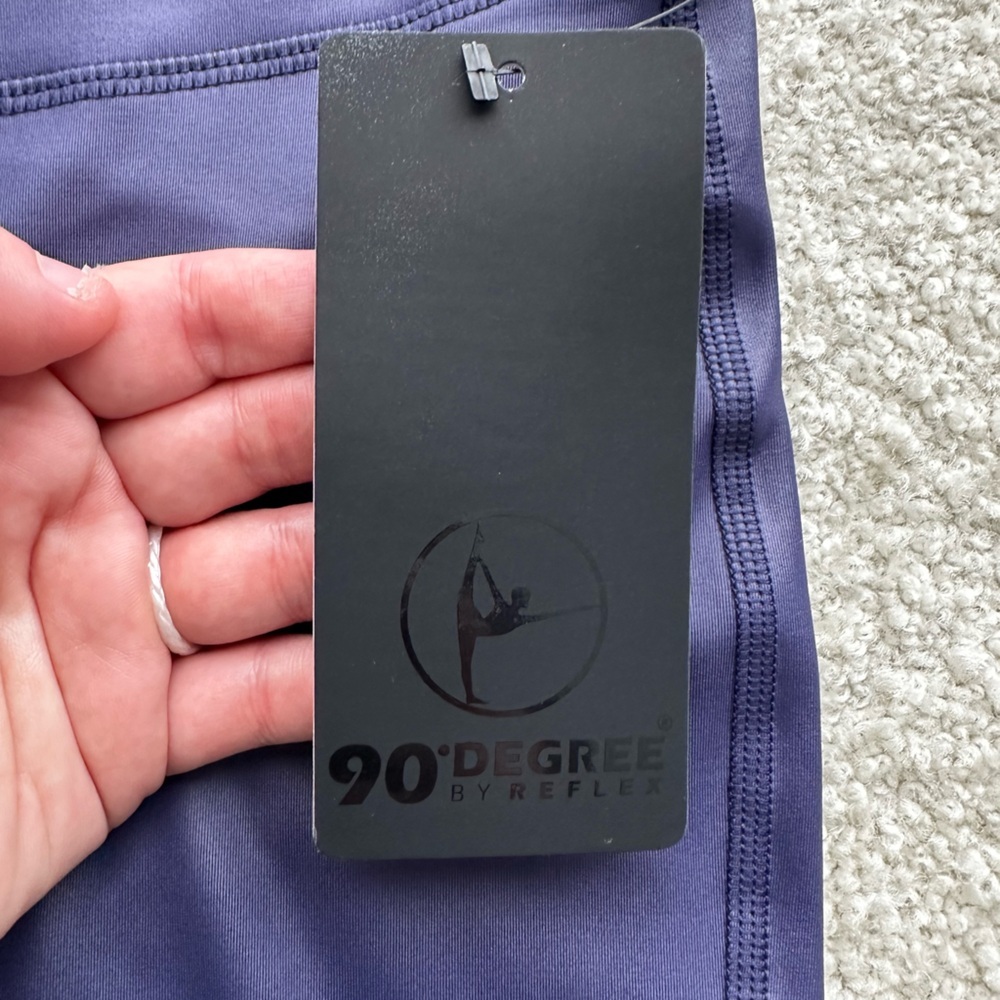 NWT-90 Degree By Reflex Women's Navy Boot Cut Flare Yoga Pants - Picture 3 of 6
